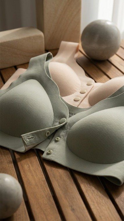 Sage Green Seamless Wireless Comfy Bra