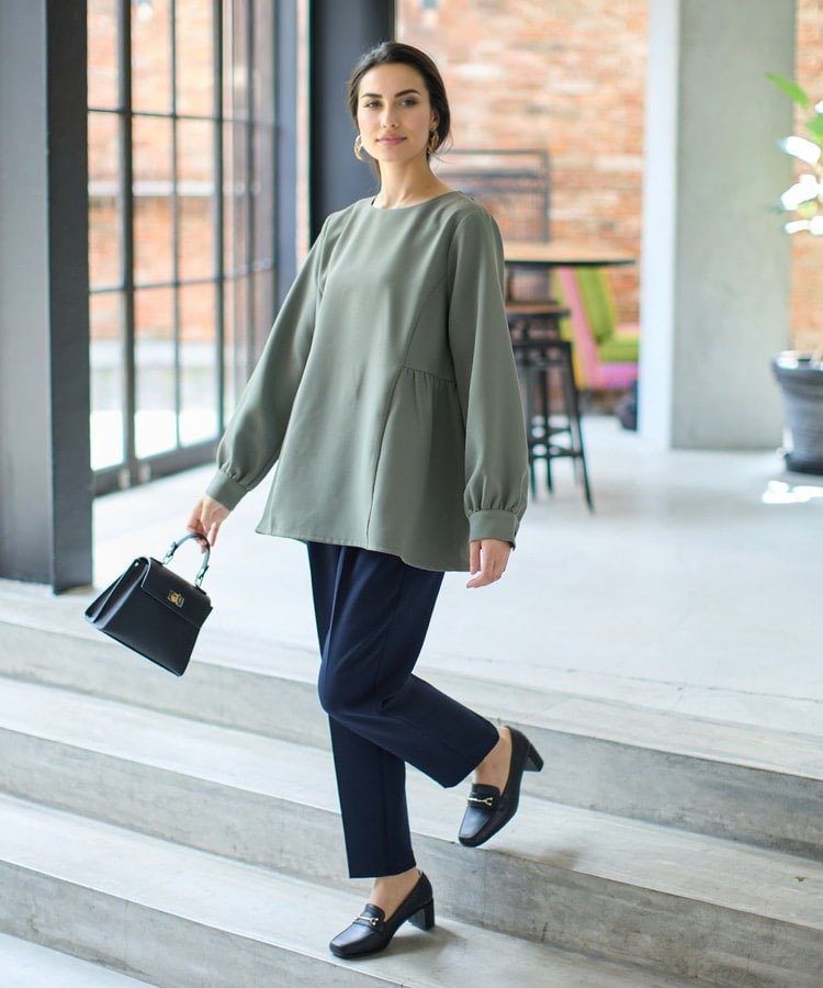 Formal Winter Cotton Twill Long Top