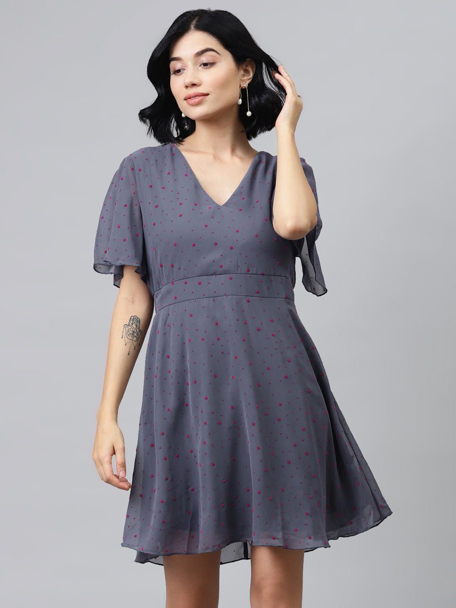 charcoal skater dress Arden B Sequin Full Skater Dress * Charcoal Grey * Small