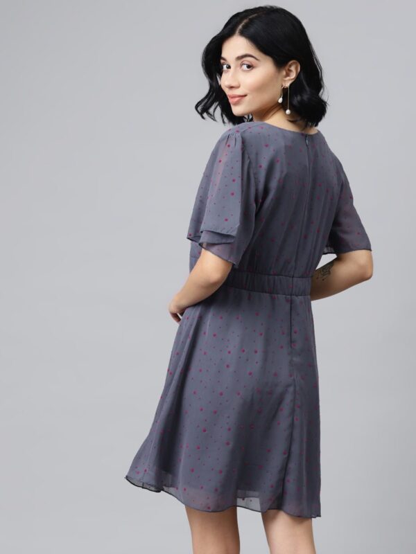 charcoal skater dress Charcoal Bengaline Milkmaid Skater Dress