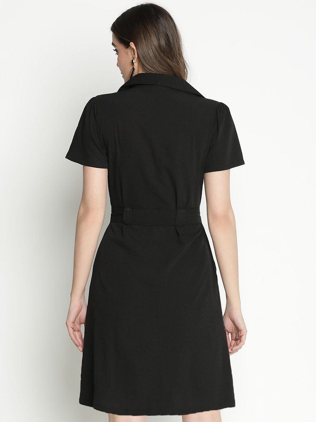 Zafira Button-down Dress with Adjustable Belt