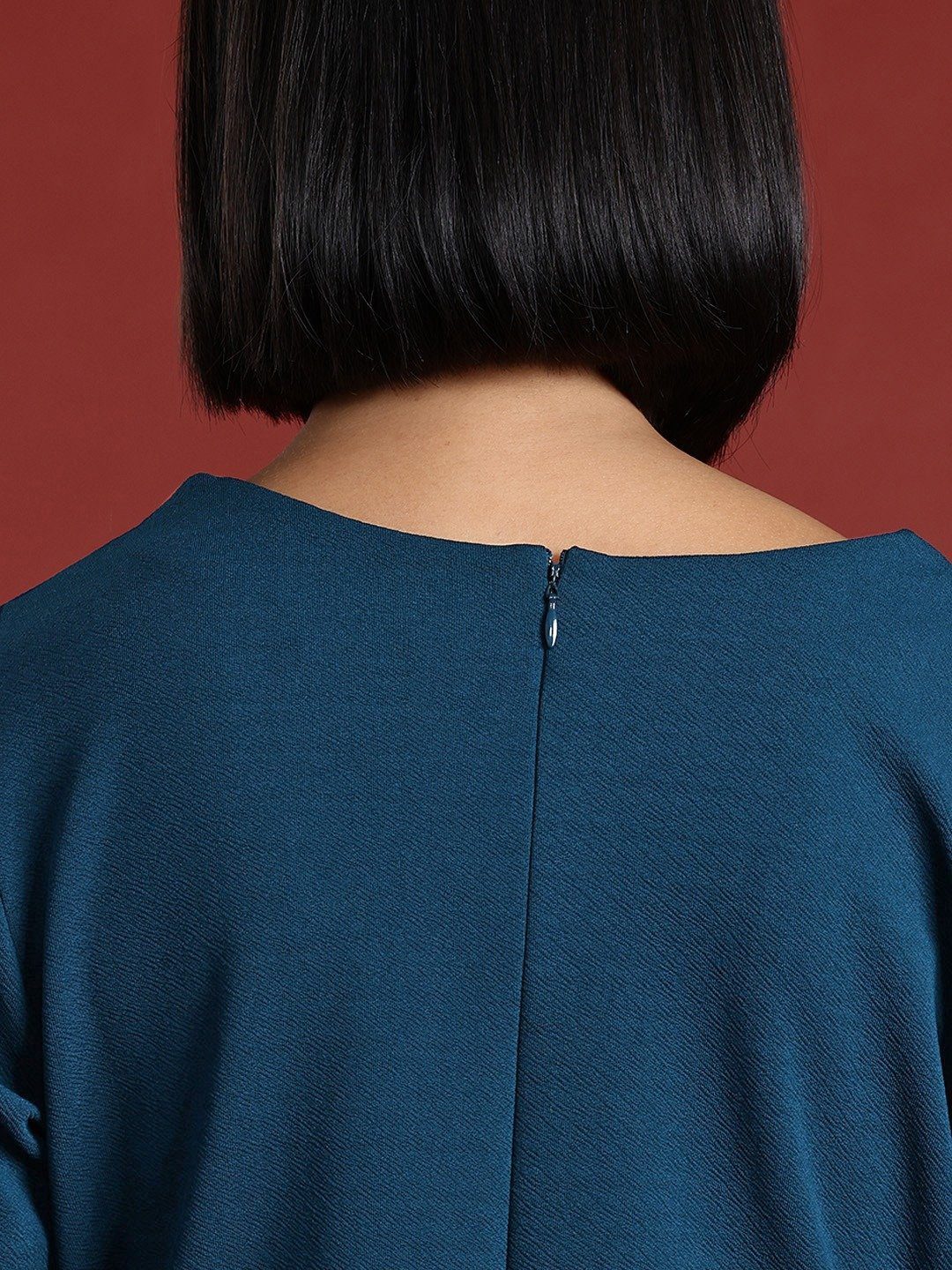 Premium Teal Corporate Shift Dress - Image 4