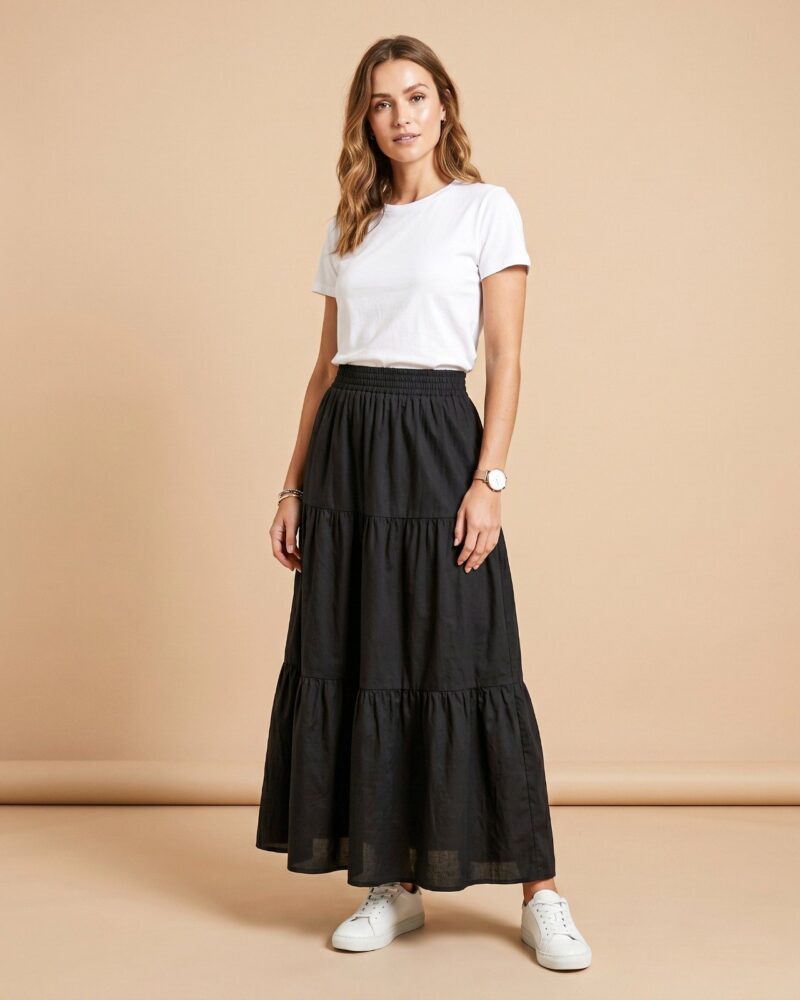 Korean Tiered Skirt