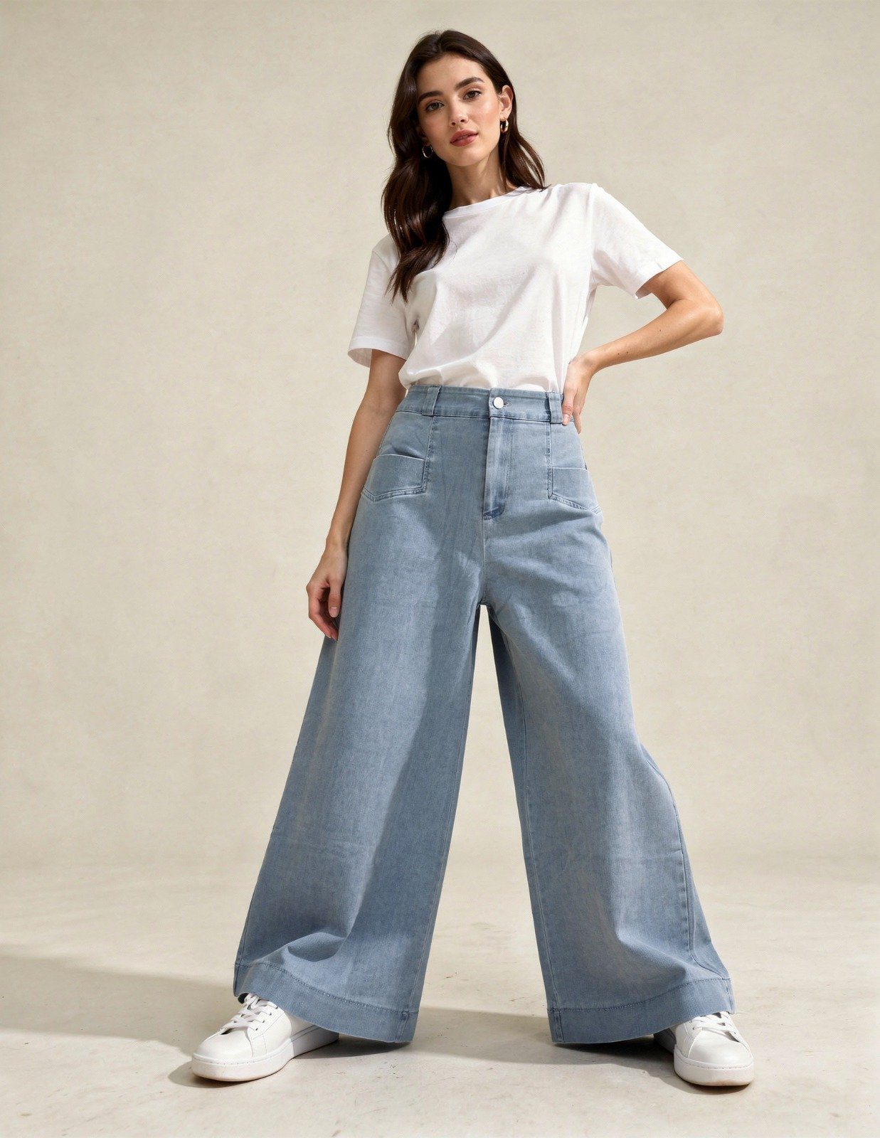Korean Wide Leg Jeans