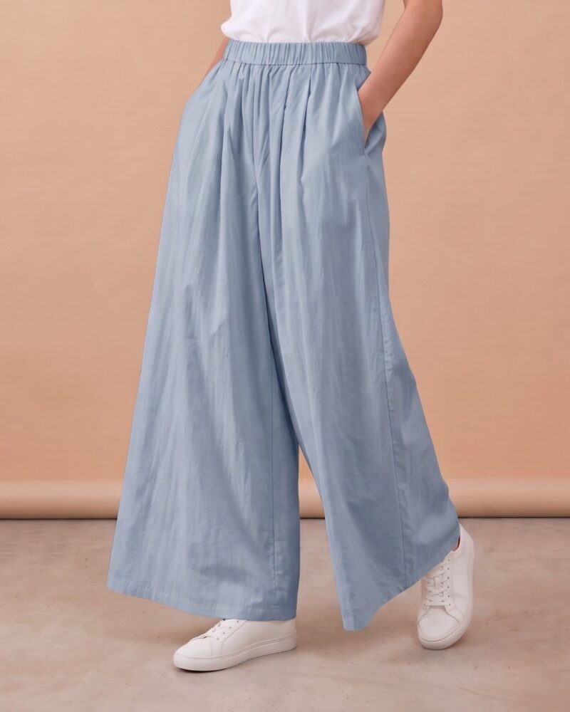 Korean Wide Leg Trousers with Pockets